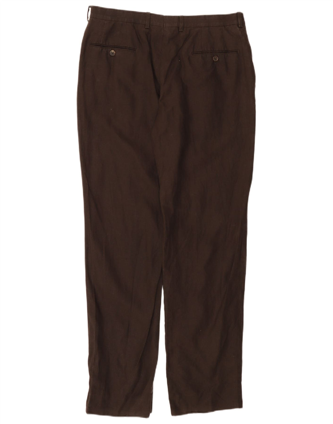 MASSIMO DUTTI Lige Chinobukser til kvinder EU 44 Large W34 L30 Brun