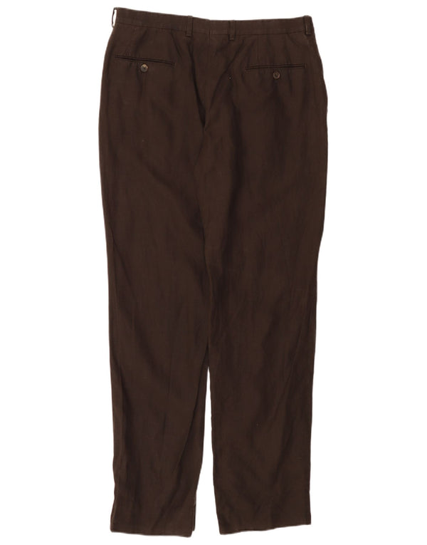 MASSIMO DUTTI Lige Chinobukser til kvinder EU 44 Large W34 L30 Brun