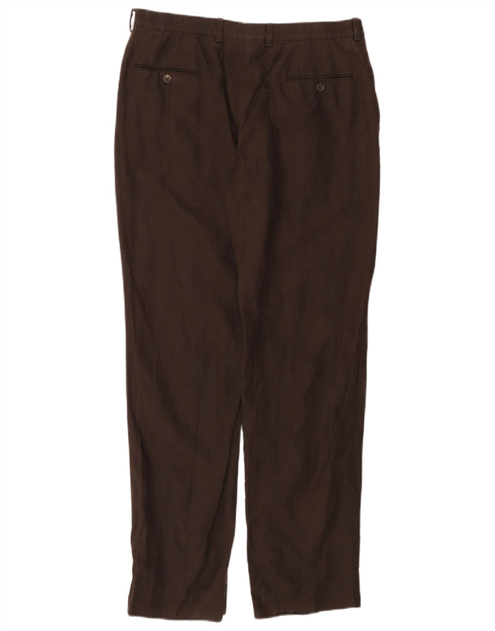 MASSIMO DUTTI Lige Chinobukser til kvinder EU 44 Large W34 L30 Brun