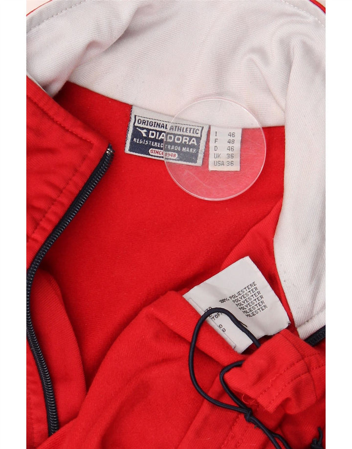 DIADORA Træningsdragt til mænd Topjakke UK 36 Lille Rød Colourblock Polyester