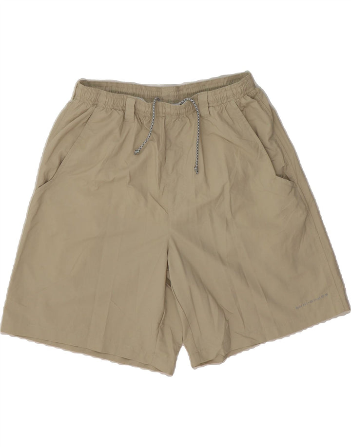 COLUMBIA Womens Swimming Shorts UK 12 Medium  Beige Polyester Vintage Columbia and Second-Hand Columbia from Messina Hembry 