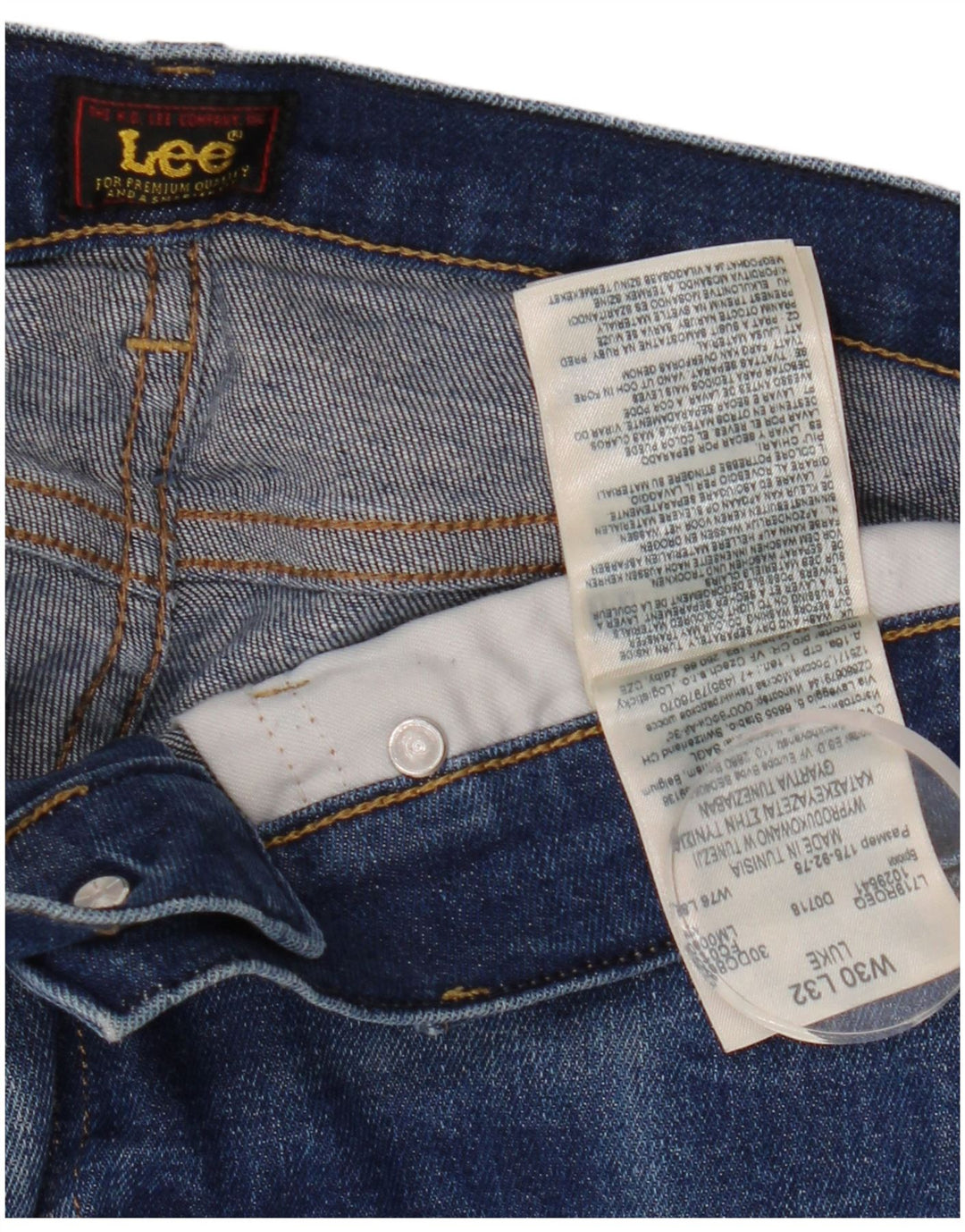 Lee Herre Luke Slim Jeans W30 L32 Blå Bomuld