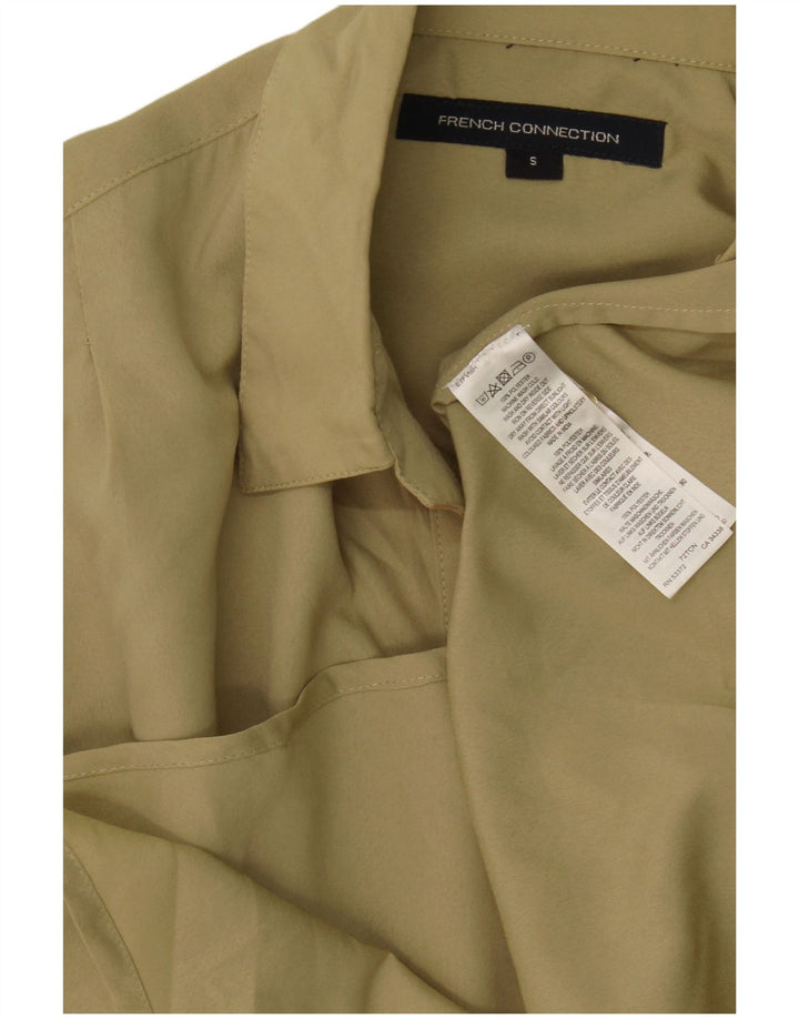 French Connection Dame Oversized Pullover Shirt UK 10 Small Khaki