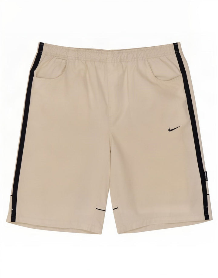 Nike Sportsshorts til mænd store hvide Colourblock Polyester