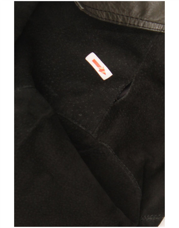 Vintage herre 3-knaps ruskind blazerjakke UK 38 Medium Black