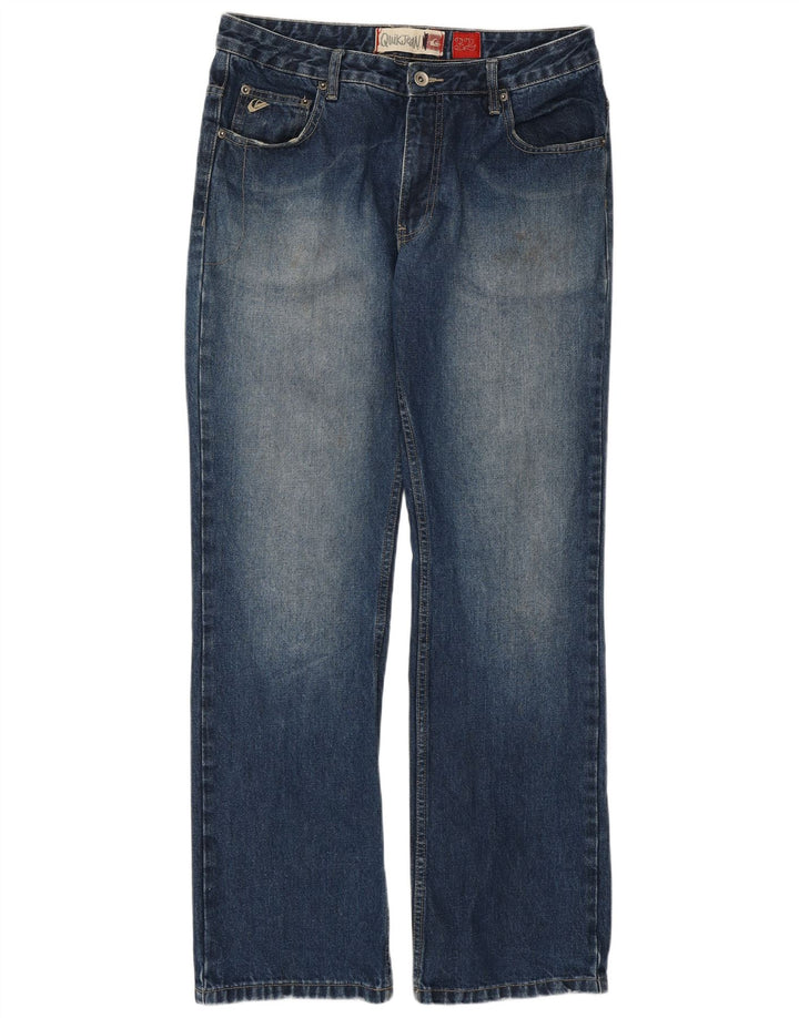 Quiksilver Herre Grafisk Bootcut Jeans W32 L31 Blå Bomuld