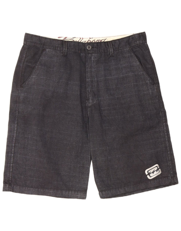 Billabong Chino Shorts til mænd W40 XL sort ternet bomuld