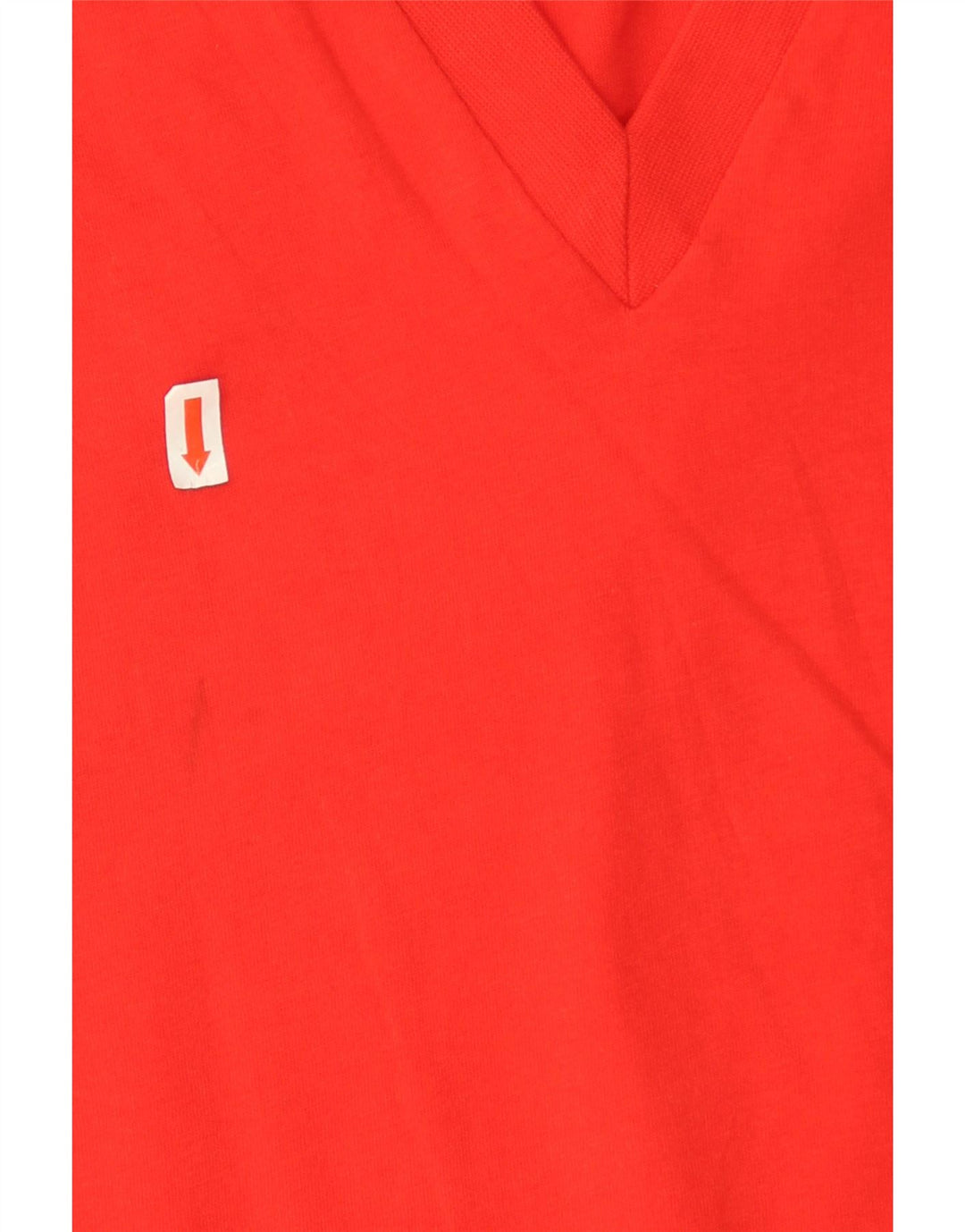Zara Dame Oversized T-Shirt Top UK 10 Lille Rød Bomuld