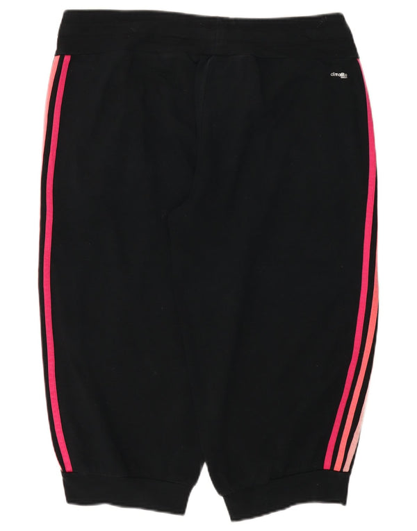 ADIDAS Womens Climalite træningsdragt Bukser Joggers UK 16/18 Large Black