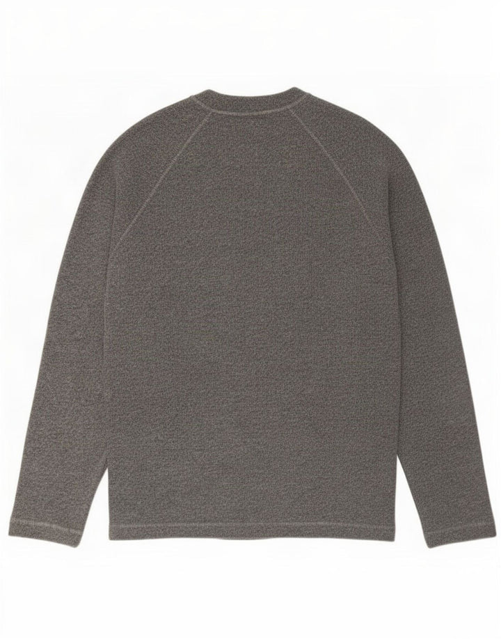 Armani Jeans Herre Crew Neck Jumper Sweater Stor Grå Bomuld