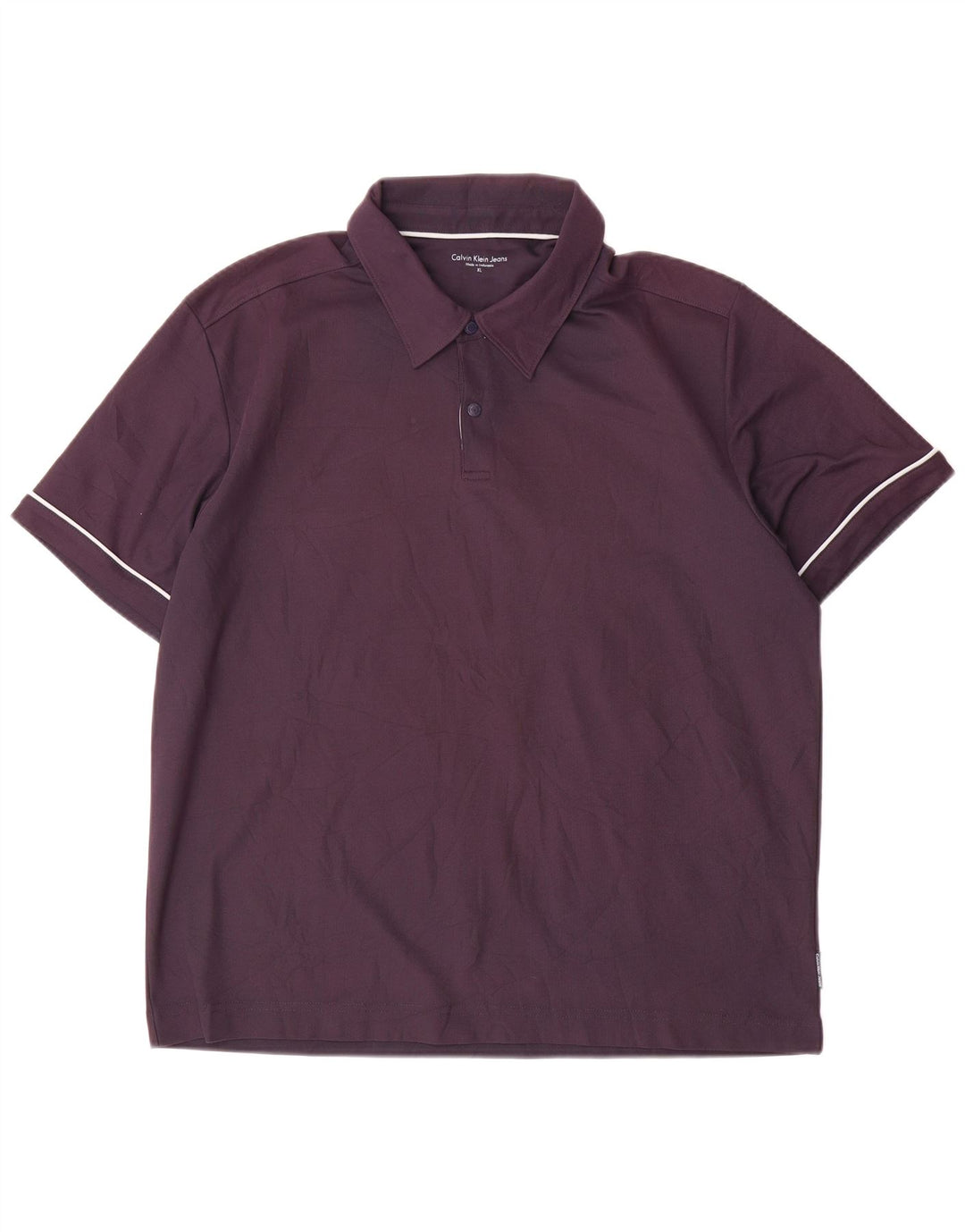 Calvin Klein Jeans Polo Shirt til mænd XL Navy Blue Polyester