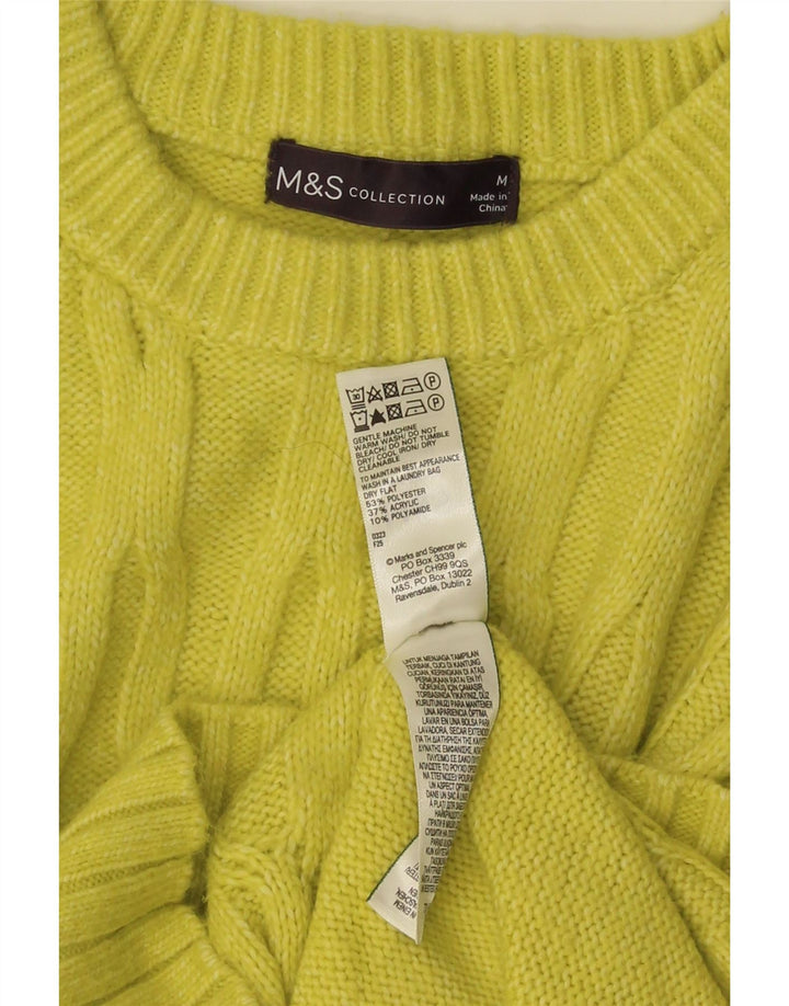 Marks & Spencer Dame sweater med rund hals DK 14 Medium Gul