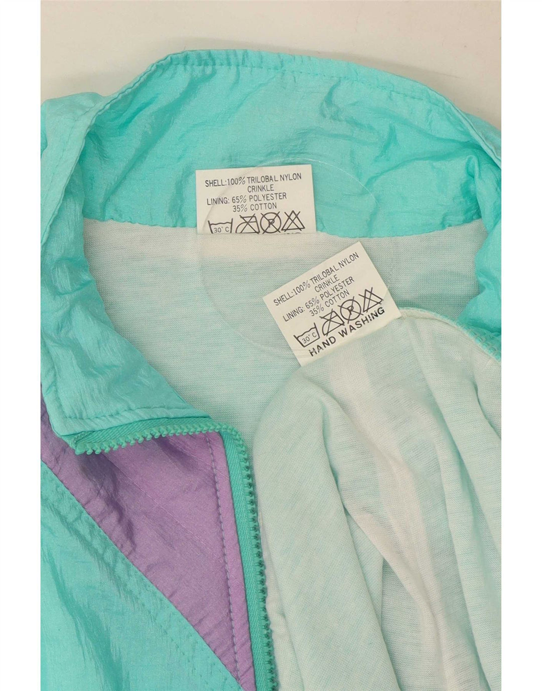 MC Ross Herre fuld træningsdragt XL Turkis Colourblock Nylon