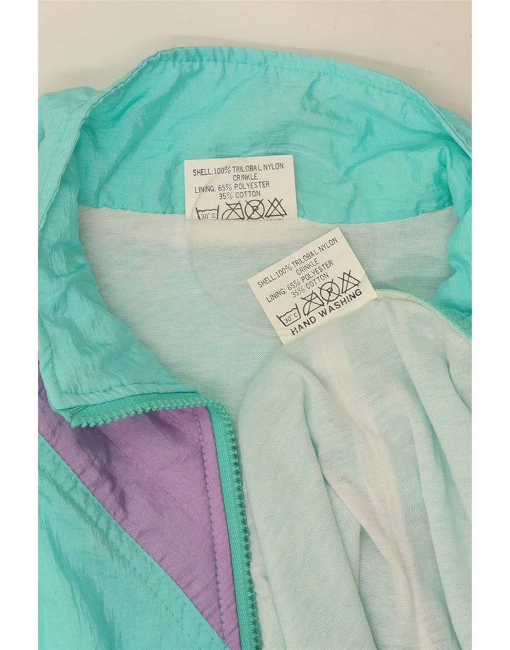 MC Ross Herre fuld træningsdragt XL Turkis Colourblock Nylon