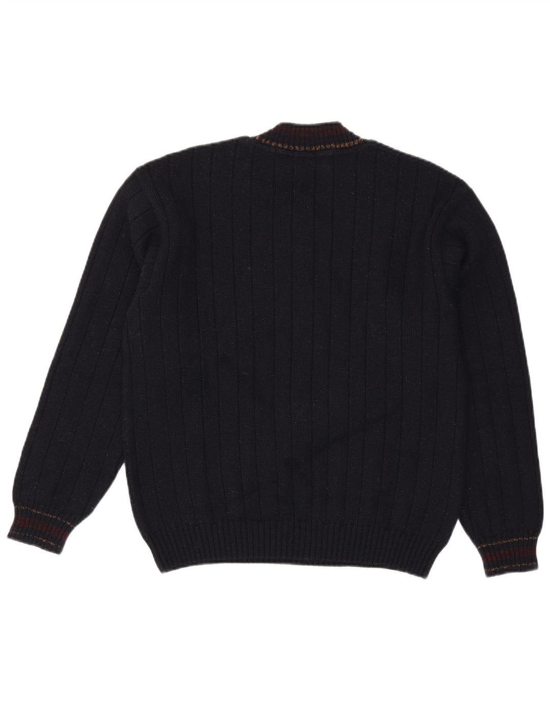 Il Granchio Herre V-hals sweater Stor Marineblå Uld