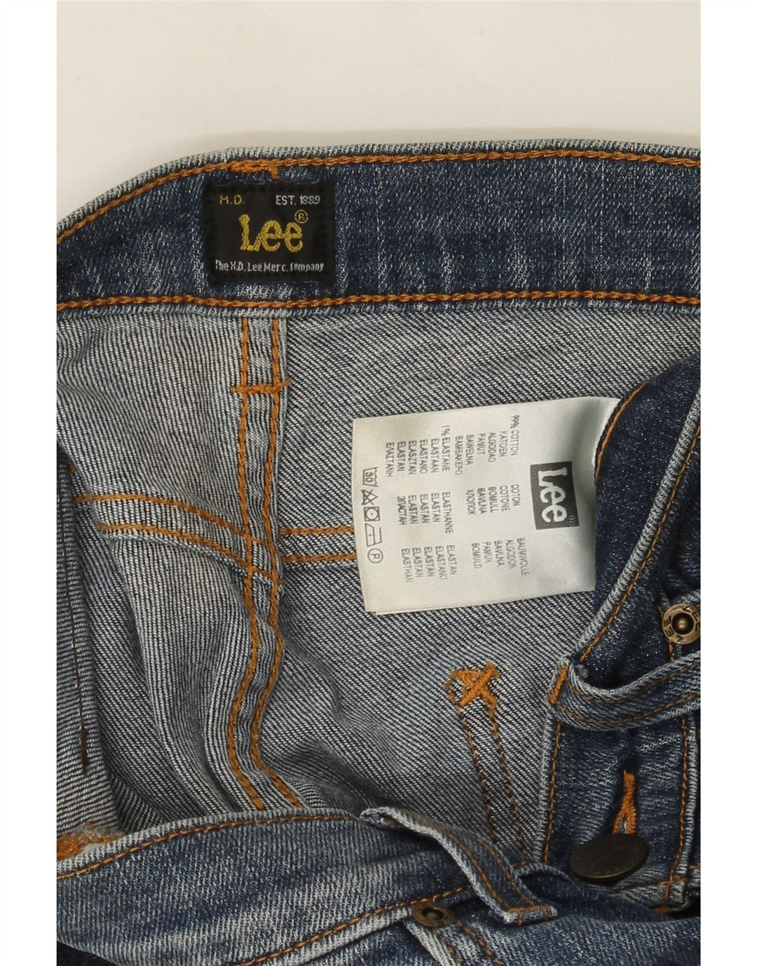 Lee Mens Powell Slim Jeans W30 L28 Blå Bomuld