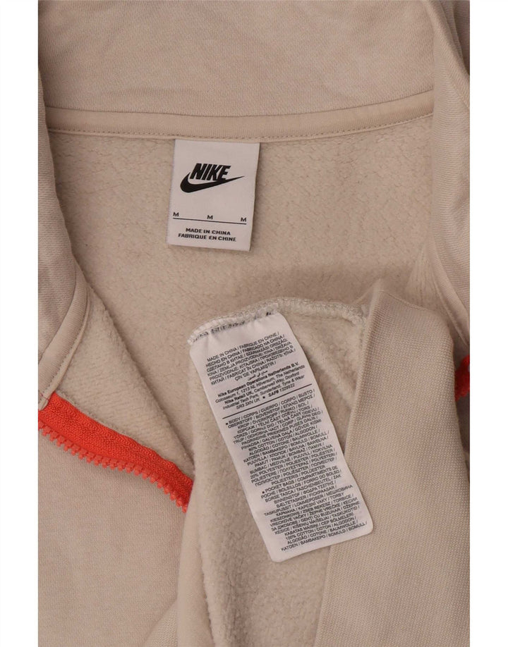 Nike Sweatshirt med lynlås til mænd Medium Off White Bomuld