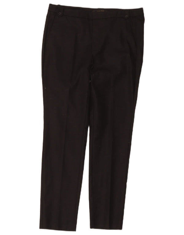 Zara Dame Slim Chino Bukser EU 38 Small W28 L26 Sort Bomuld