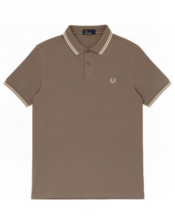 Fred Perry Herre poloshirt Stor grå bomuld