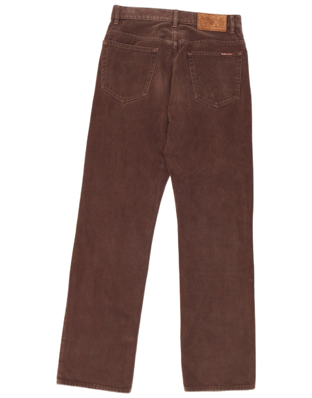 Marlboro Classics Straight Jeans til mænd W32 L34 Brun bomuld