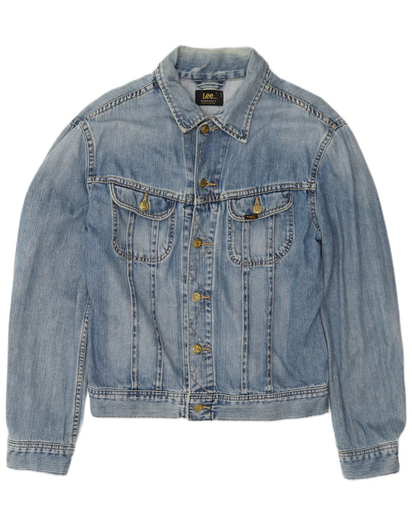 Lee Mens Rider Denim Jacket UK 40 Large Blue Cotton