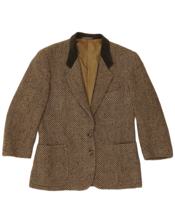 Valentino Dame 2 Button Blazer Jacket UK 16 Large Khaki Sildeben