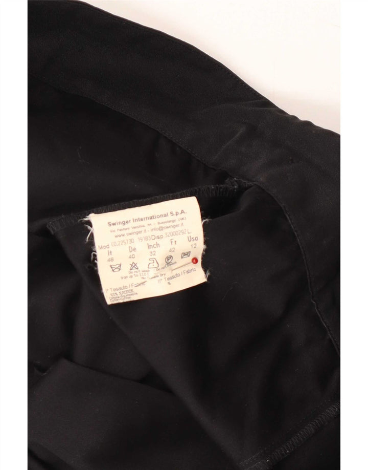 Roccobarocco Dame Bomber Jacket IT 46 Stor Sort Bomuld