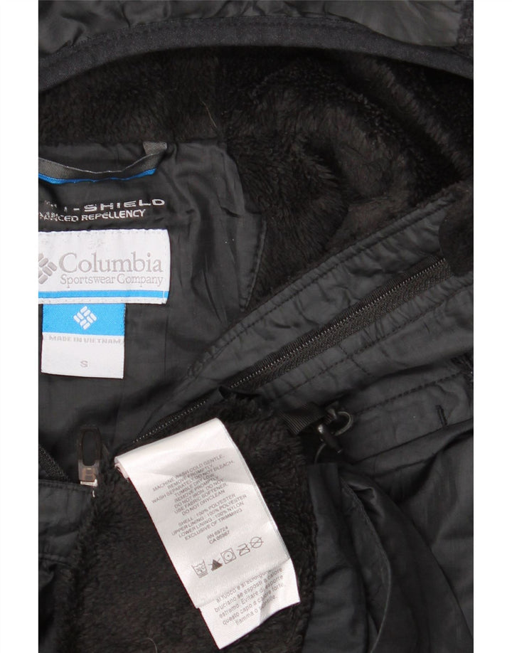 Columbia Herre Omni-Shield Hooded Windbreaker Jacket UK 36 Small Black