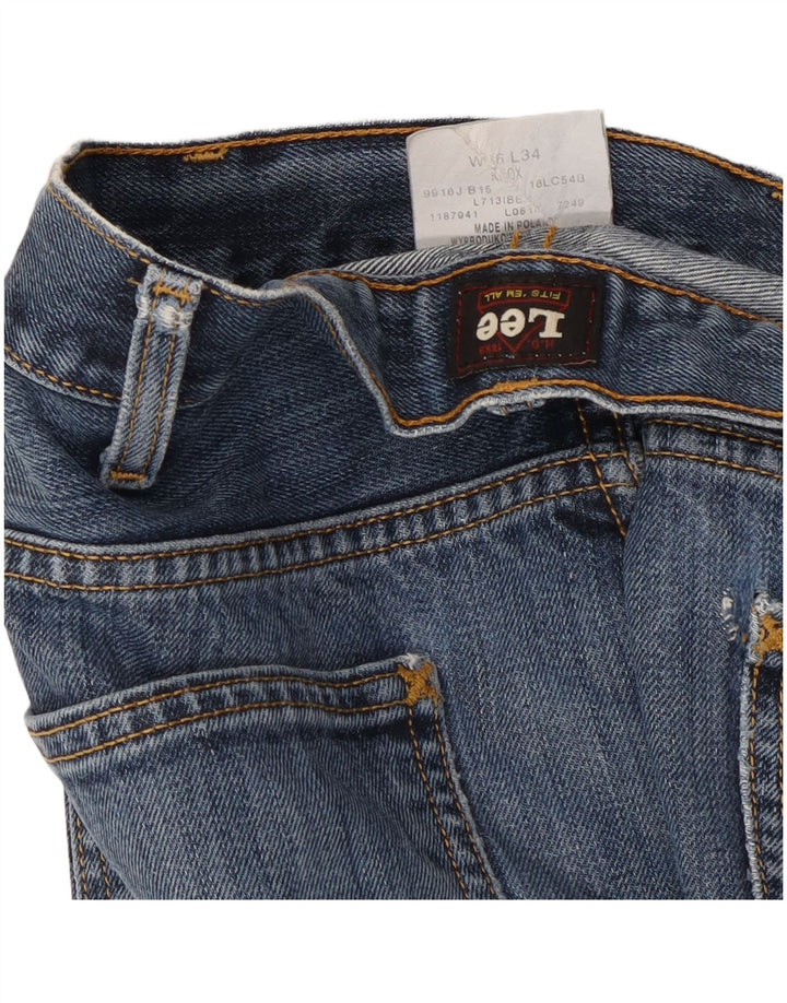 Lee Dame Knox Straight Jeans W36 L27 Blå Bomuld