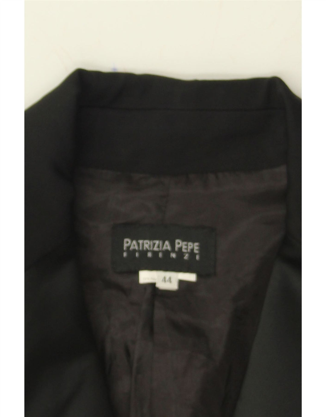 PATRIZIA PEPE Womens 1 Button Blazer Jacket IT 44 Medium Black Polyamide Vintage Patrizia Pepe and Second-Hand Patrizia Pepe from Messina Hembry 
