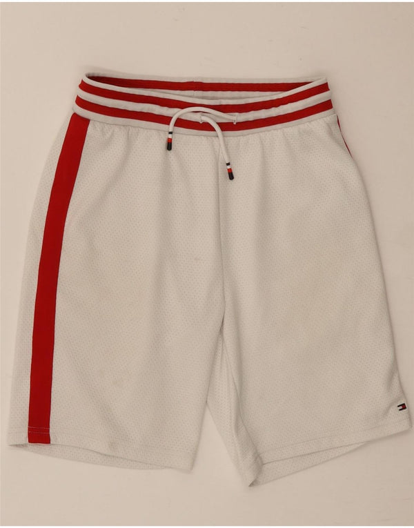 Tommy Hilfiger Boys Sport Shorts 11-12 Years White Colourblock Polyester