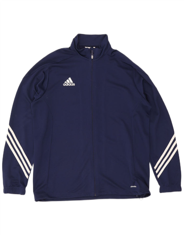 Adidas Herre Climalite træningsdragt topjakke XL marineblå polyester