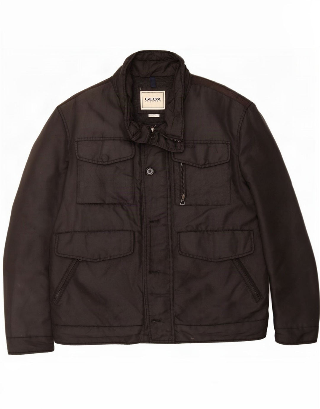 Geox Herre Utility Jacket UK 44 2XL Sort Polyester