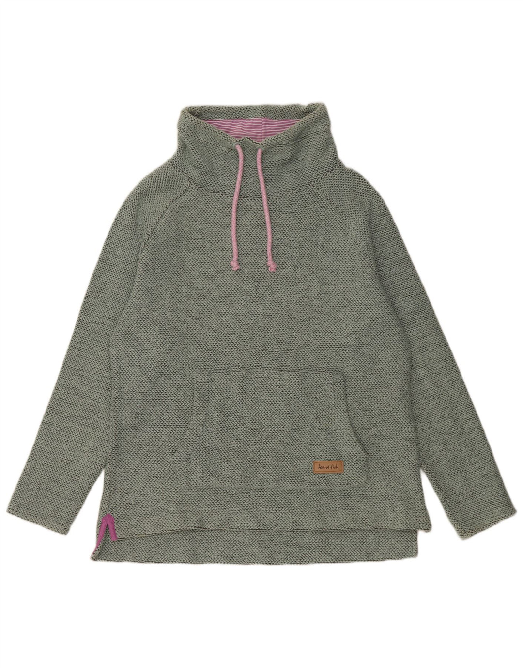 Weird Fish Dame Sweatshirt Jumper UK 16 Stor grøn bomuld