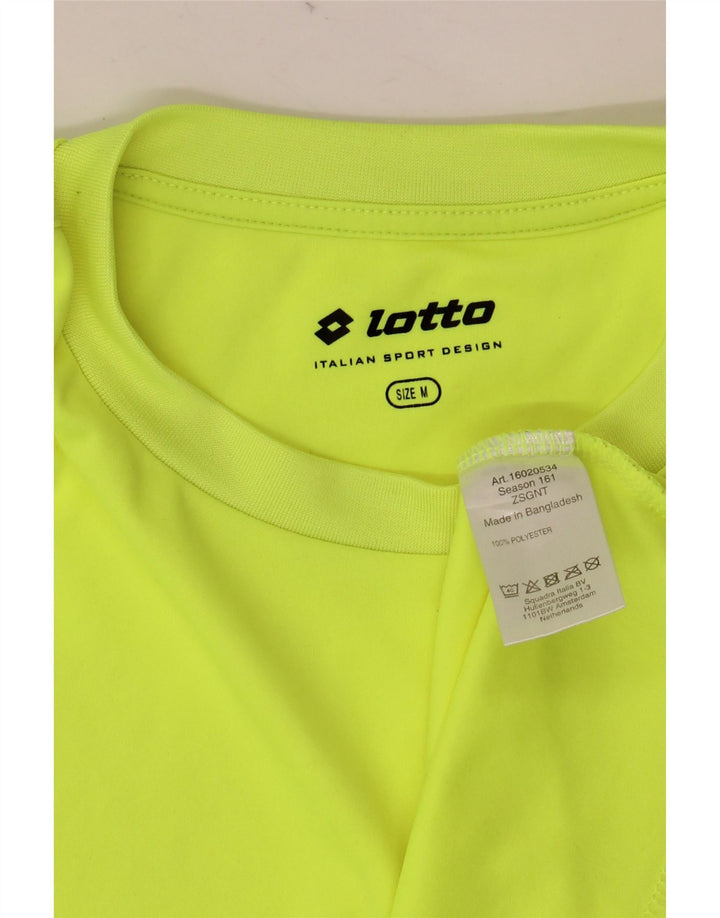 Lotto Herre T-Shirt Top Medium Grøn Polyester