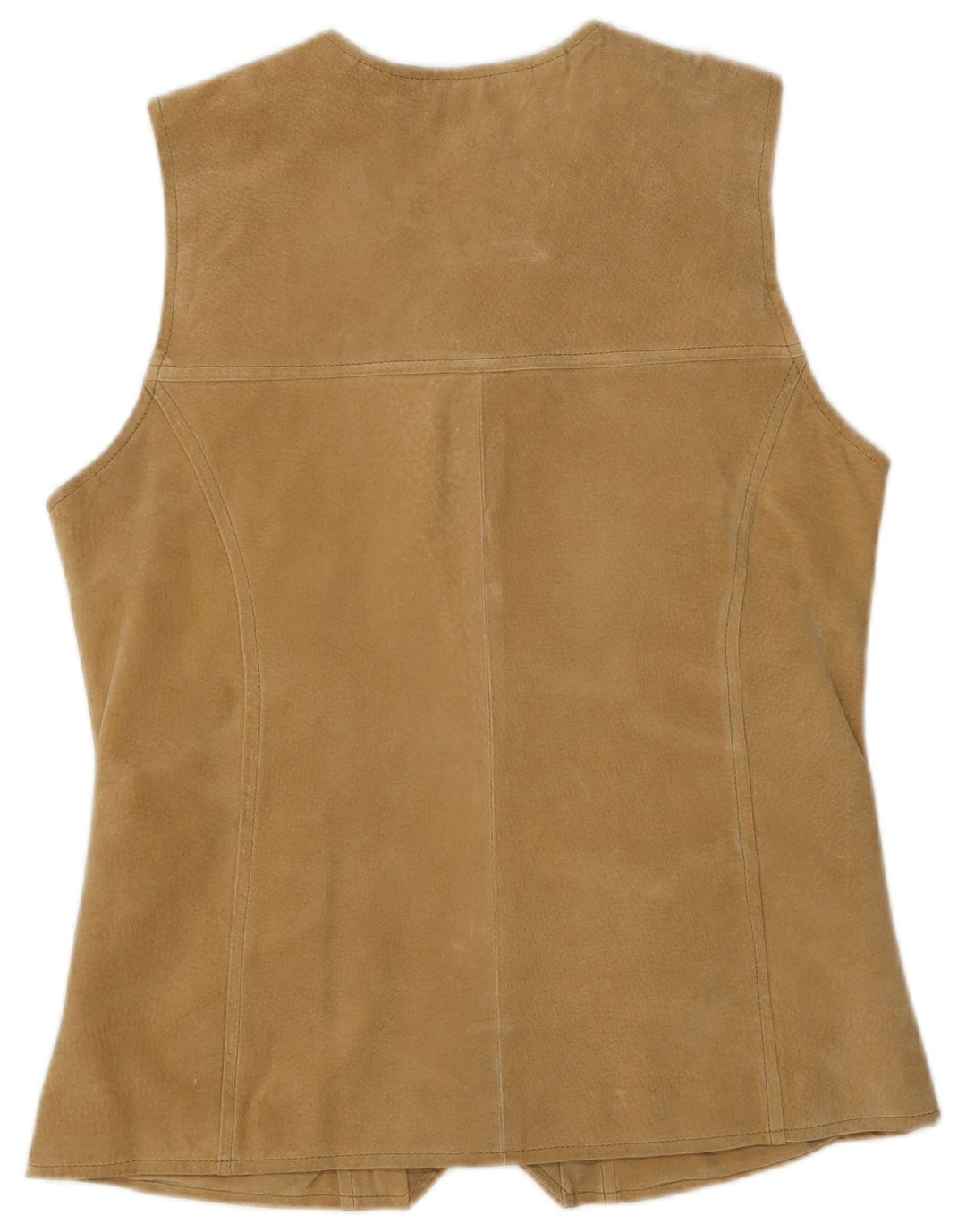 Woodland Dame Ruskind Gilet IT 44 Medium Beige Læder