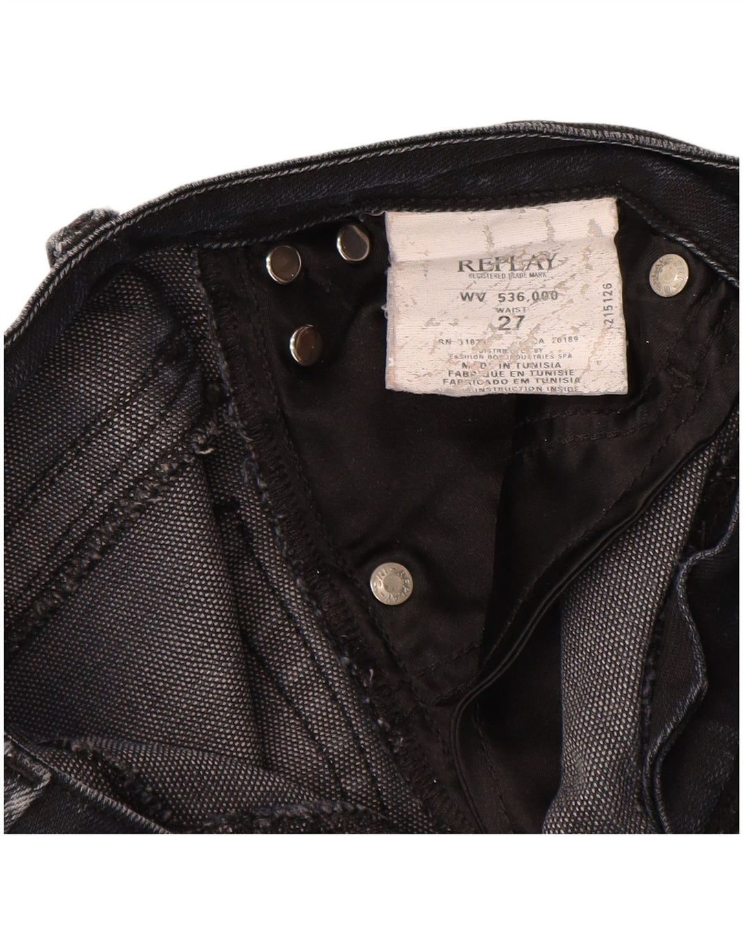 Replay Dame Skinny Jeans W27 L29 Marineblå