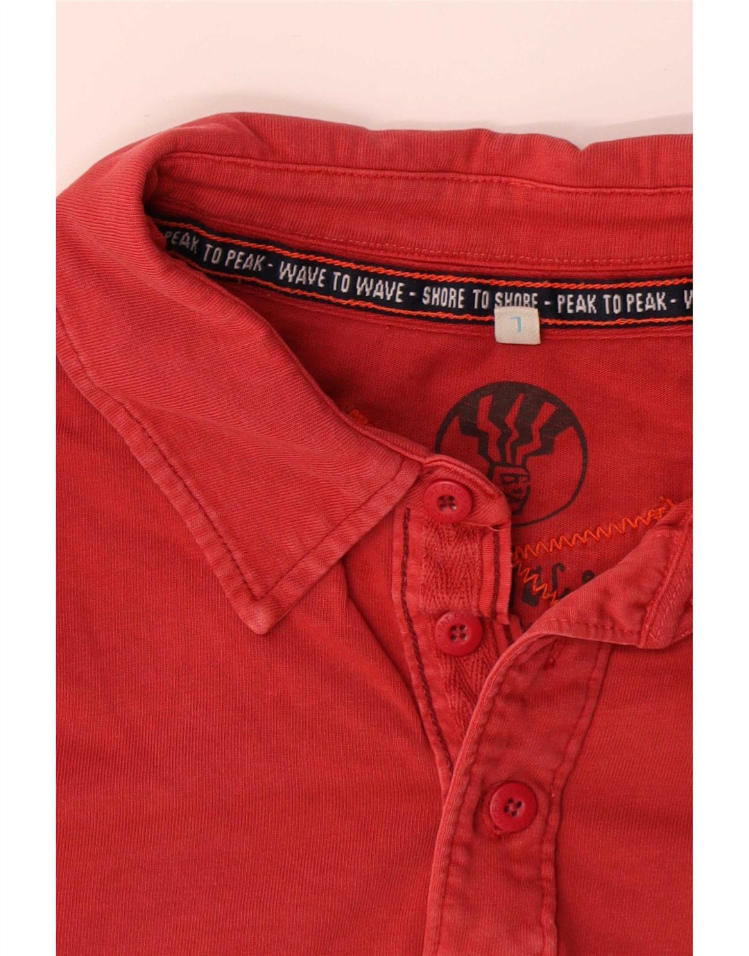 Timberland Rugby Polo Shirt til mænd Stor rød bomuld