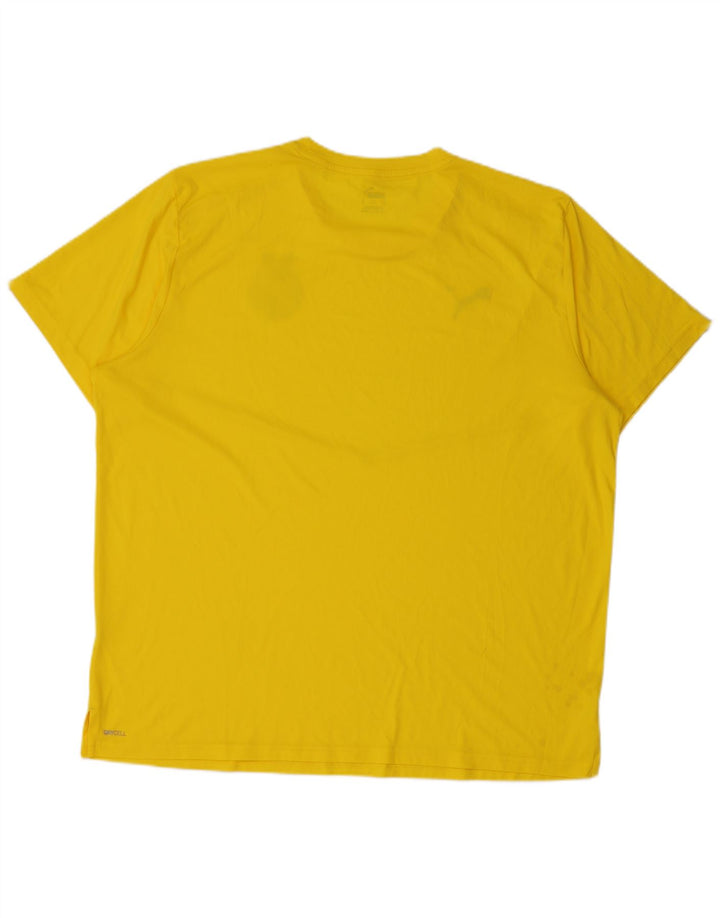 Puma Herre BVB Dortmund Grafisk T-Shirt Top XL Gul