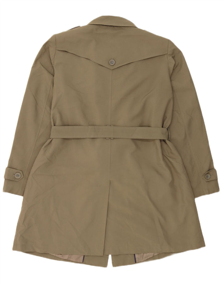 Marks & Spencer Trench Coat til kvinder UK 20 2XL Khaki Polyester