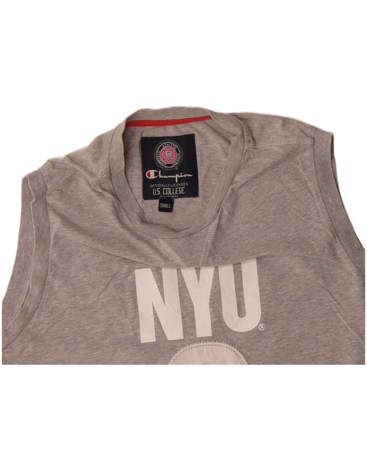 CHAMPION Herre New York University Grafisk Vest Top Lille Grå Bomuld