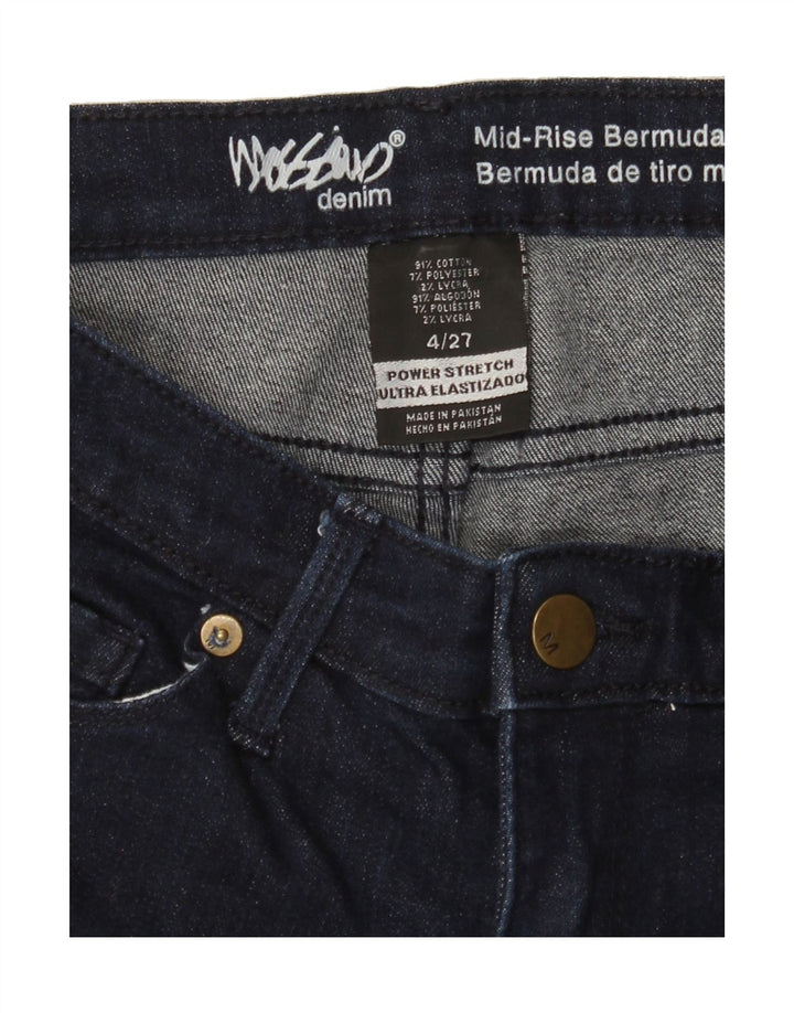 MOSSIMO Womens Denim Bermuda Shorts US 4 Small W27  Navy Blue Vintage Mossimo and Second-Hand Mossimo from Messina Hembry 