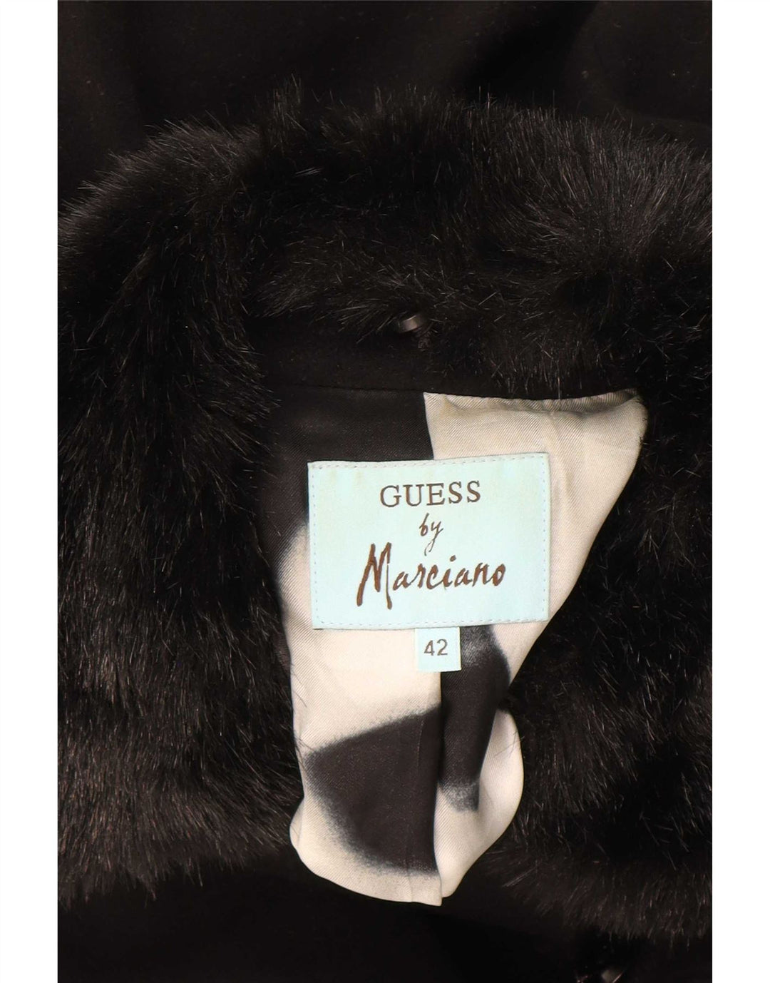 Guess By Marciano Dame Dobbeltradet Frakke IT 42 Medium Sort Uld