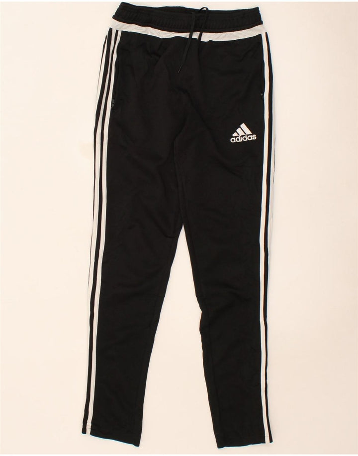 ADIDAS Boys Climacool Tracksuit Trousers 13-14 Years  Black Polyester Vintage Adidas and Second-Hand Adidas from Messina Hembry 