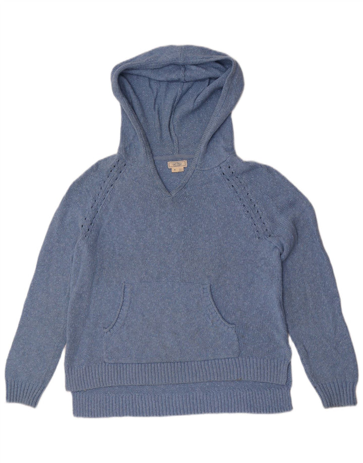 Fat Face Dame Hættetrøje UK 14 Medium Blue Bomuld