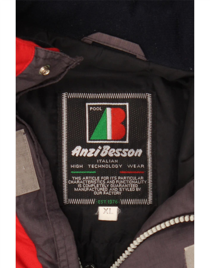 Anzi Besson Herre Windbreaker Jacket UK 42 XL Flerfarvet Colourblock