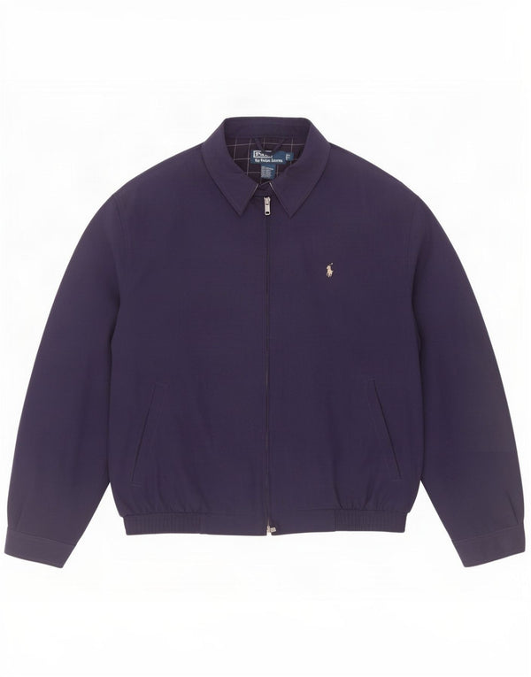 Polo Ralph Lauren Herre Bomber Jacket UK 40 Large Navy Blue Polyester