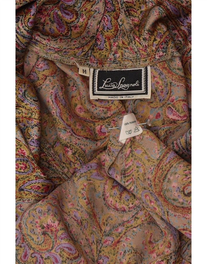 Luisa Spagnoli Dameskjortebluse UK 14 Medium Multicolored Paisley