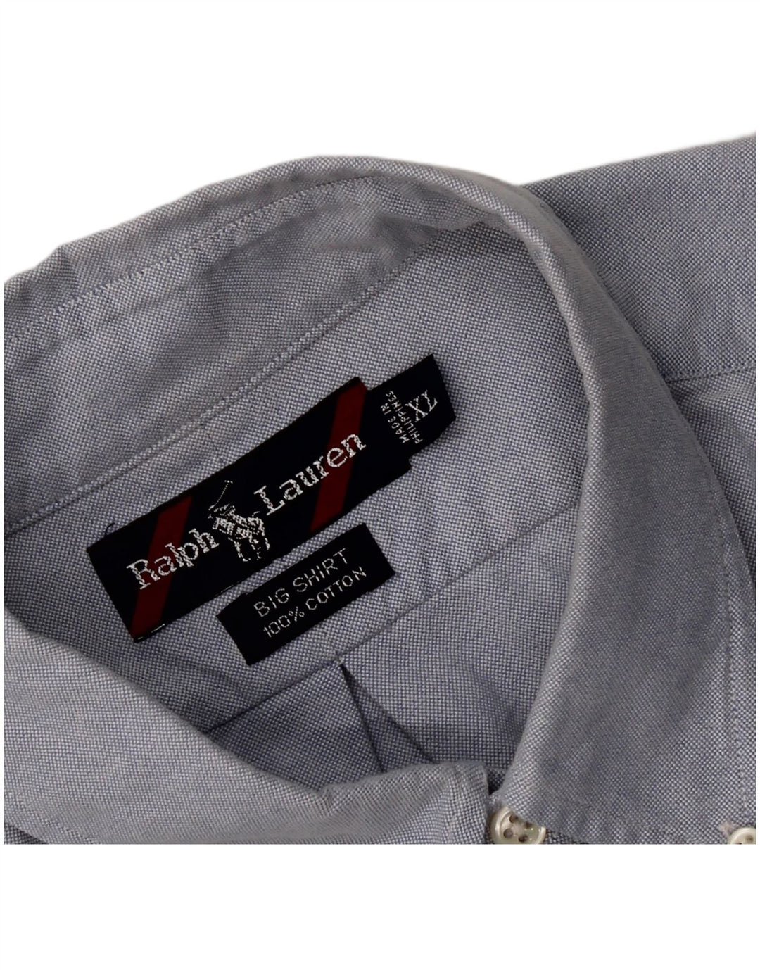 Ralph Lauren Herre Big & Tall skjorte XL blå bomuld