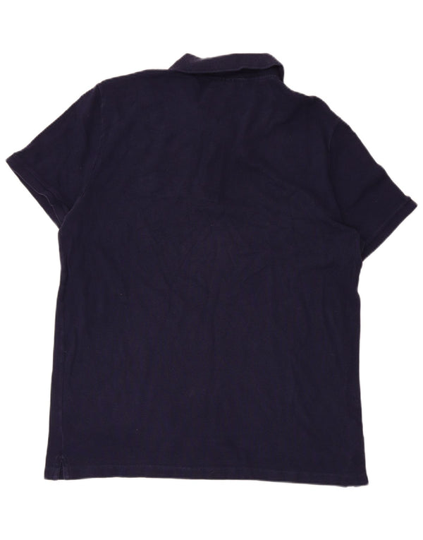 LACOSTE Herre Slim Fit Polo Shirt Størrelse 6 XL Marineblå Bomuld